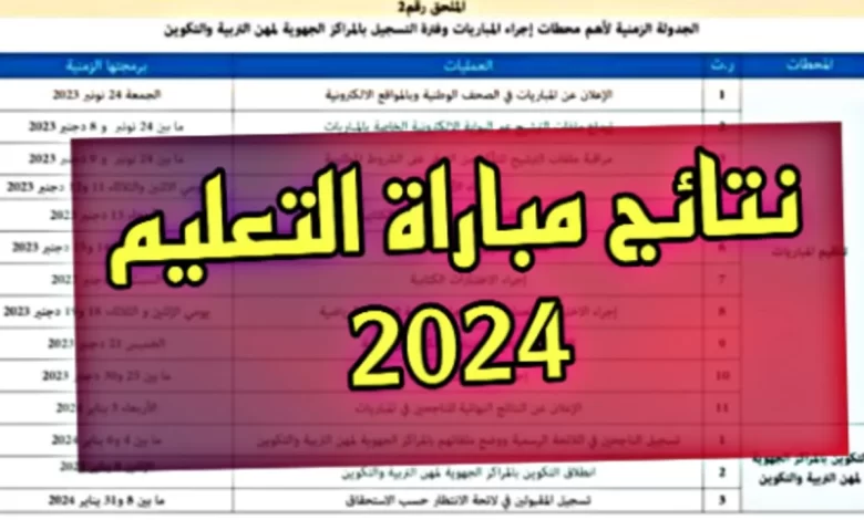 ابط-نتائج-مباراة-التعليم-الكتابي-في-المغرب-2024